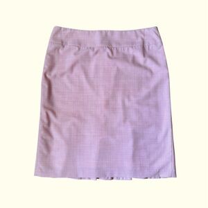 Classiques Entier | Pastel Pink Pencil Skirt with Flirty Back Flare, Size 8P
